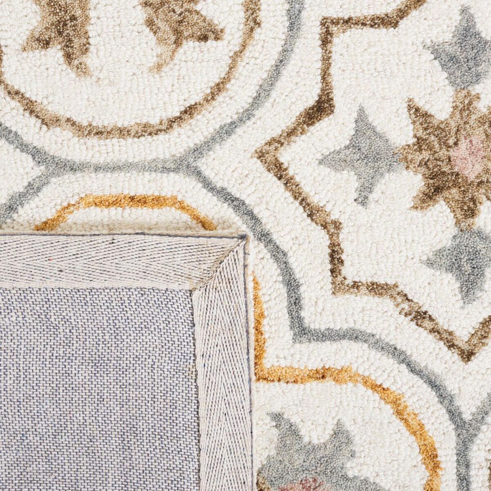 Safavieh Micro-Loop MLP381A 4&#39; x 6&#39; Ivory and Gray Area Rug, , large