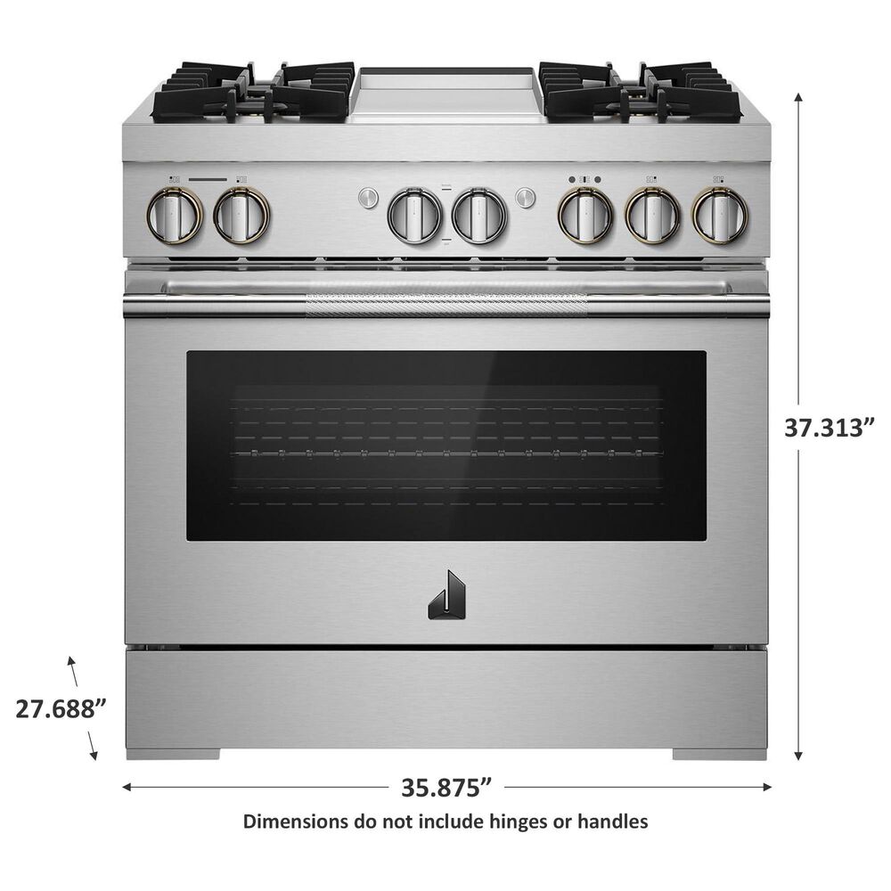 JennAir 36&quot; Single Oven Dual Fuel Professional Range in Stainless Steel, , large