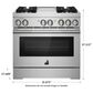 JennAir 36" Single Oven Dual Fuel Professional Range in Stainless Steel, , large