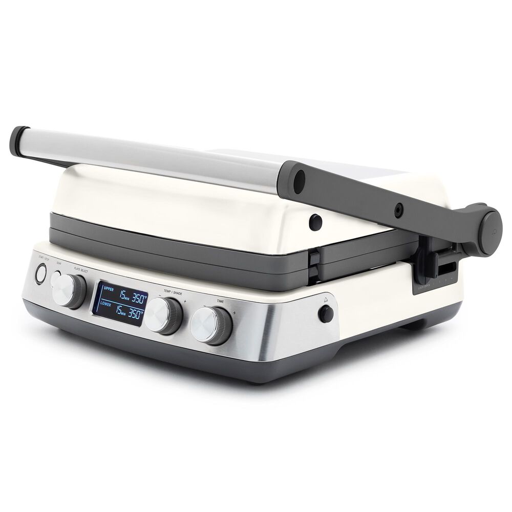 Green Pan Elite 14" Contact Grill and Griddle in Cloud Cream, , large