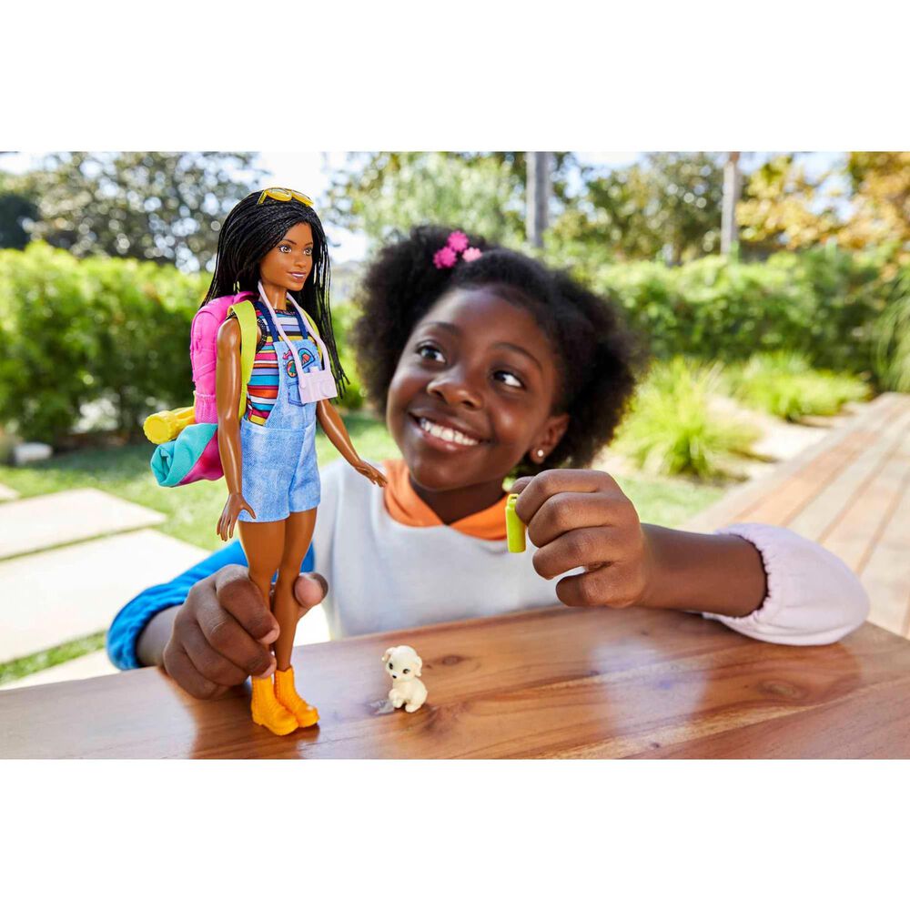 Barbie Brooklyn Camping Doll with Puppy, , large