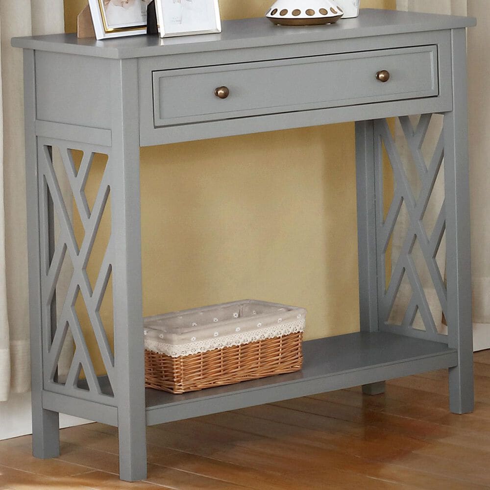 Bolton Furniture Coventry 32" Console Table in Gray, , large