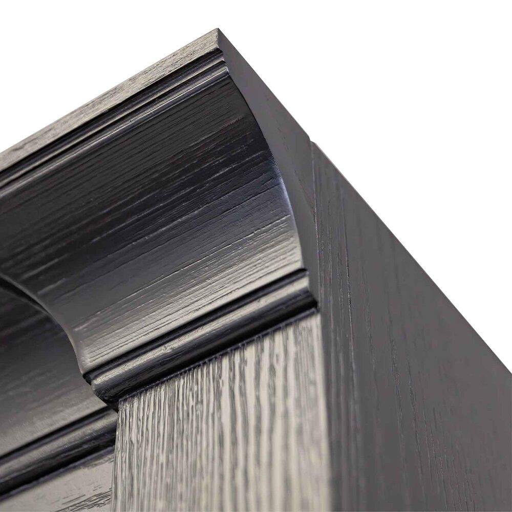 Wycliff Bay Willow Lane 94" Bookcase in Ebony Black and Natural Oak, , large