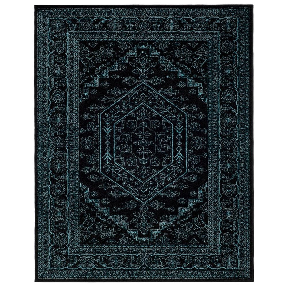 Safavieh Adirondack ADR108K 8&#39; x 10&#39; Black and Teal Area Rug, , large