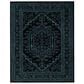 Safavieh Adirondack ADR108K 8" x 10" Black and Teal Area Rug, , large