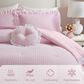 Hampton Park Rowena 4-Piece Full/Queen Comforter Set in Pink, , large