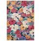 Loloi II Botanical 3"3" Round Navy and Multicolor Area Rug, , large