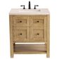 James Martin Vanities Breckenridge 30" Single Bathroom Vanity in Light Natural Oak with 3 cm Eternal Marfil Quartz Top and Rectangular Sink, , large