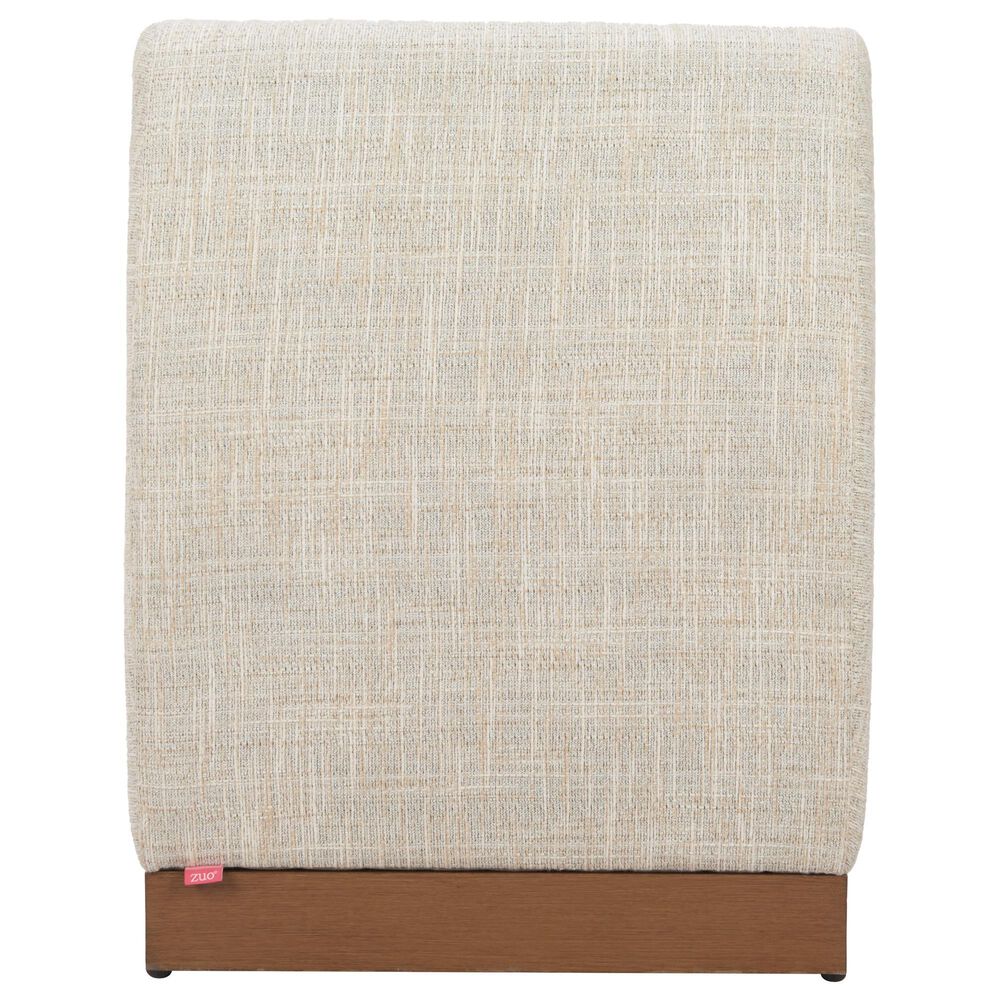 Zuo Modern Christy Outdoor Armless Chair in Beige, , large