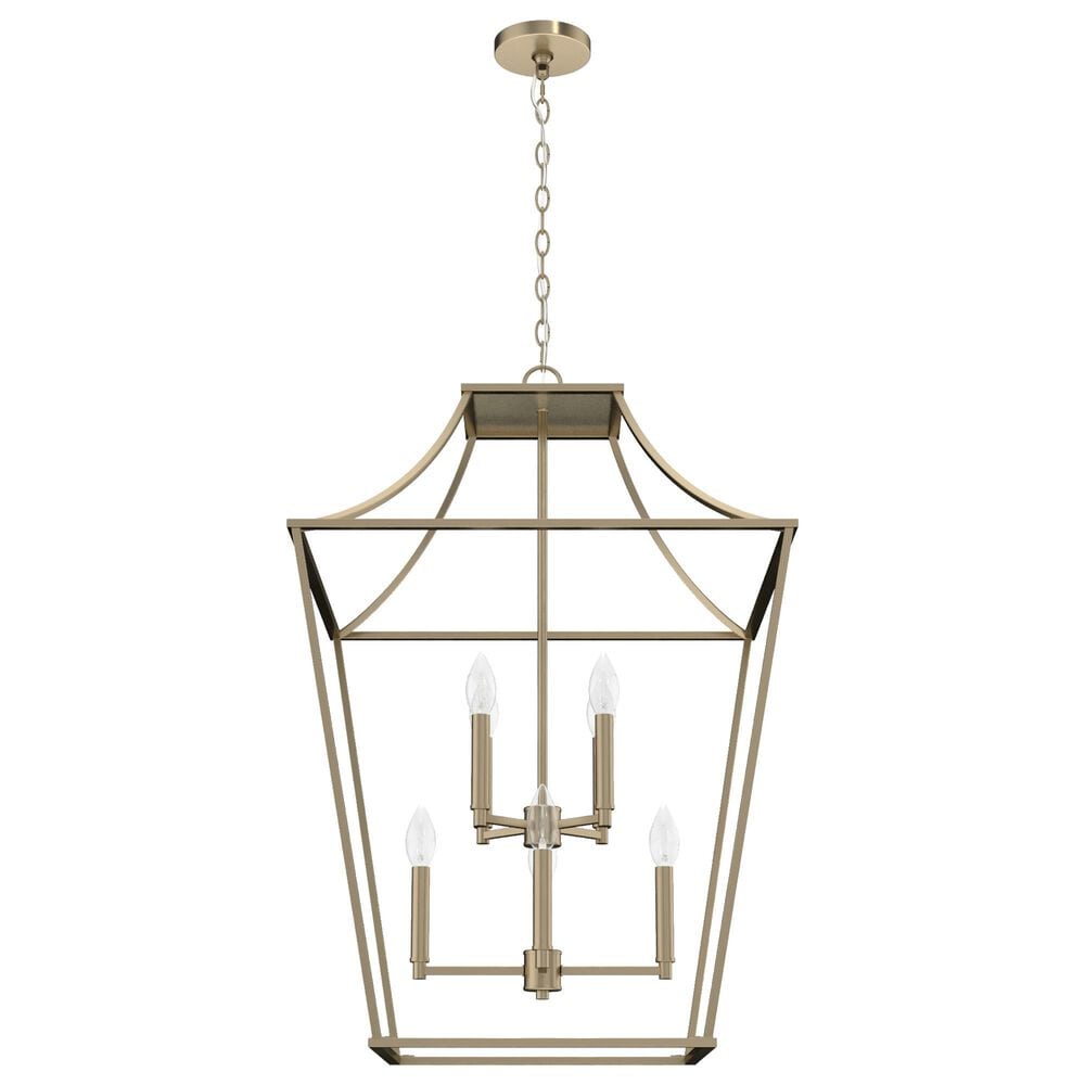 Hunter Laurel Ridge 8-Light Lantern Pendant in Alturas Gold, , large