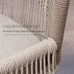 HOMLUX Outdoor Counter Stool with Light Grey Frame in Grey and Beige (Set of 2), , large