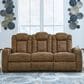 Ashley Wolfridge Power Reclining Sofa in Brindle, , large