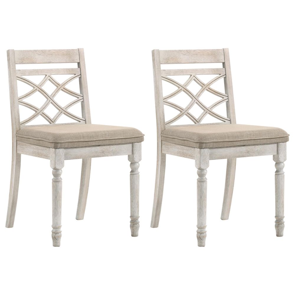 HOMLUX Side Chair in Distressed Natural (Set of 2), , large