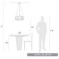 Golden Lighting Marco 4-Light Pendant in Matte Black, , large