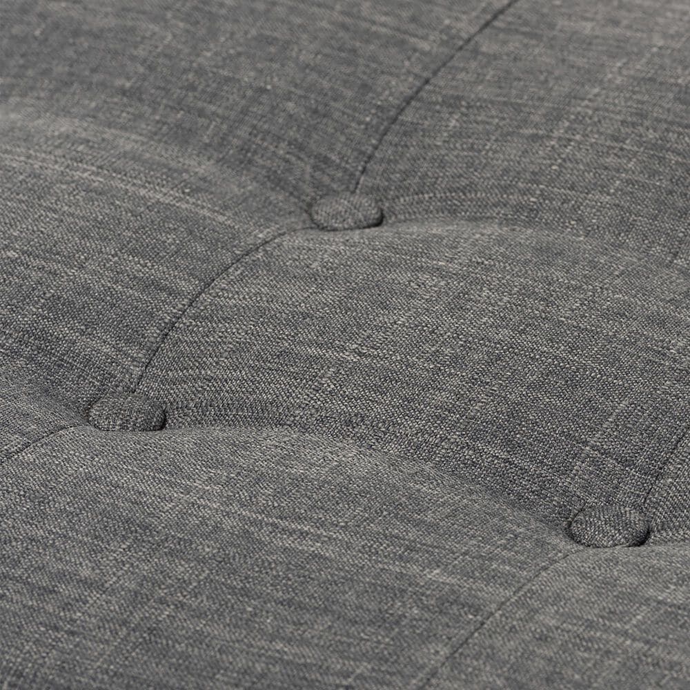 Baxton Studio Lucca Bench in Dark Grey, , large
