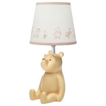 Lambs and Ivy Storytime Pooh Table Lamp in Gold, , large