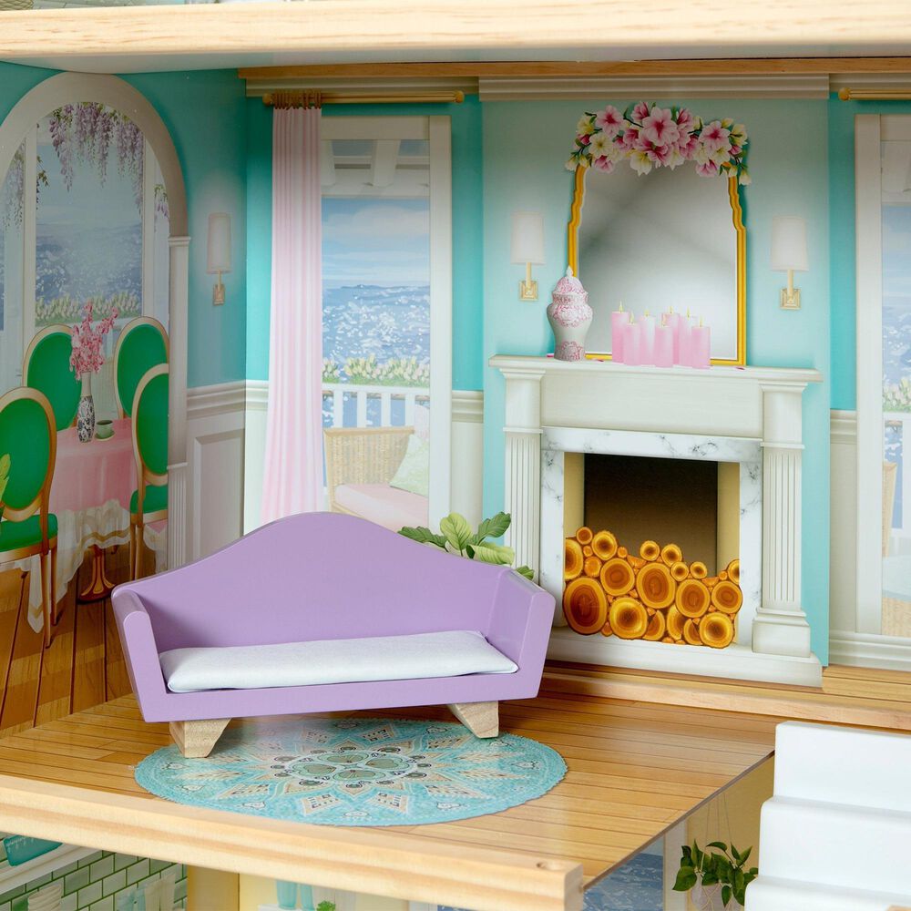 Delta Children Mysize Dollhouse with Large 3-Story and 7 Rooms in Multicolor, , large