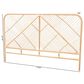 Baxton Studio Walid Rattan Queen Standalone Headboard in Natural Brown, , large