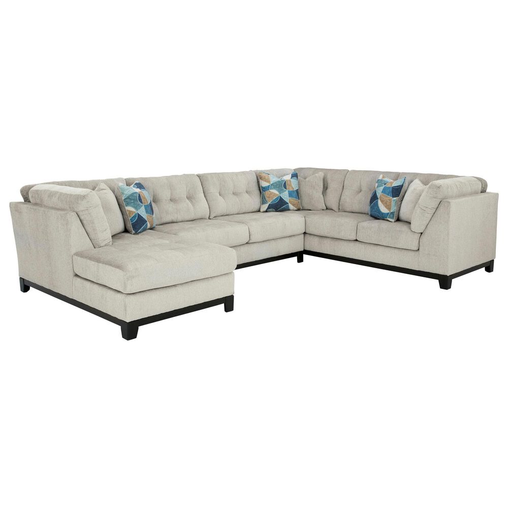 Ashley 3-Piece Left Facing Sectional with Chaise in Stone, , large