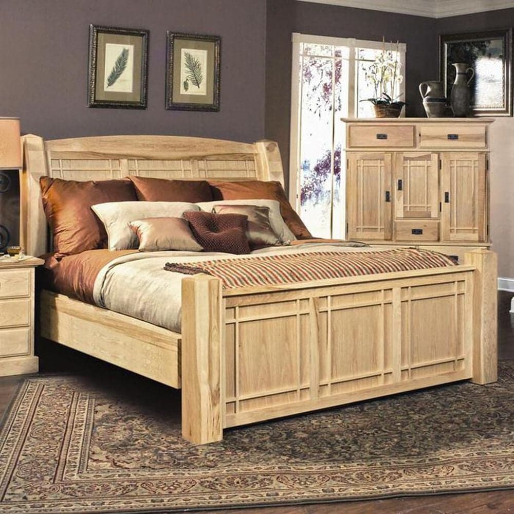 A-America Amish Highlands Queen Bed in Natural, , large