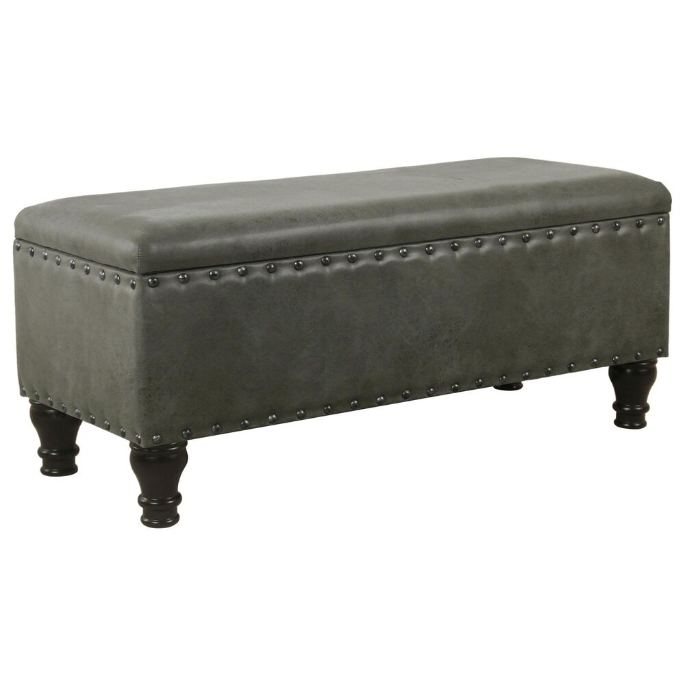 Kinfine Large Storage Bench in Gray, , large