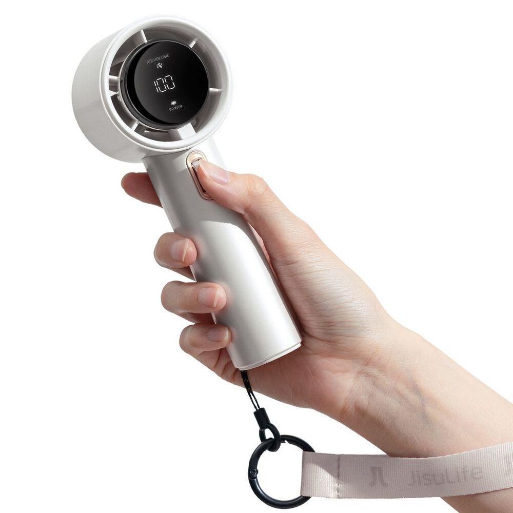 Jisulife Handheld Personal Fan in White, , large
