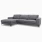 37B 2-Piece Carlo Stationary Left Facing Sectional with Chaise in Slate Gray, , large