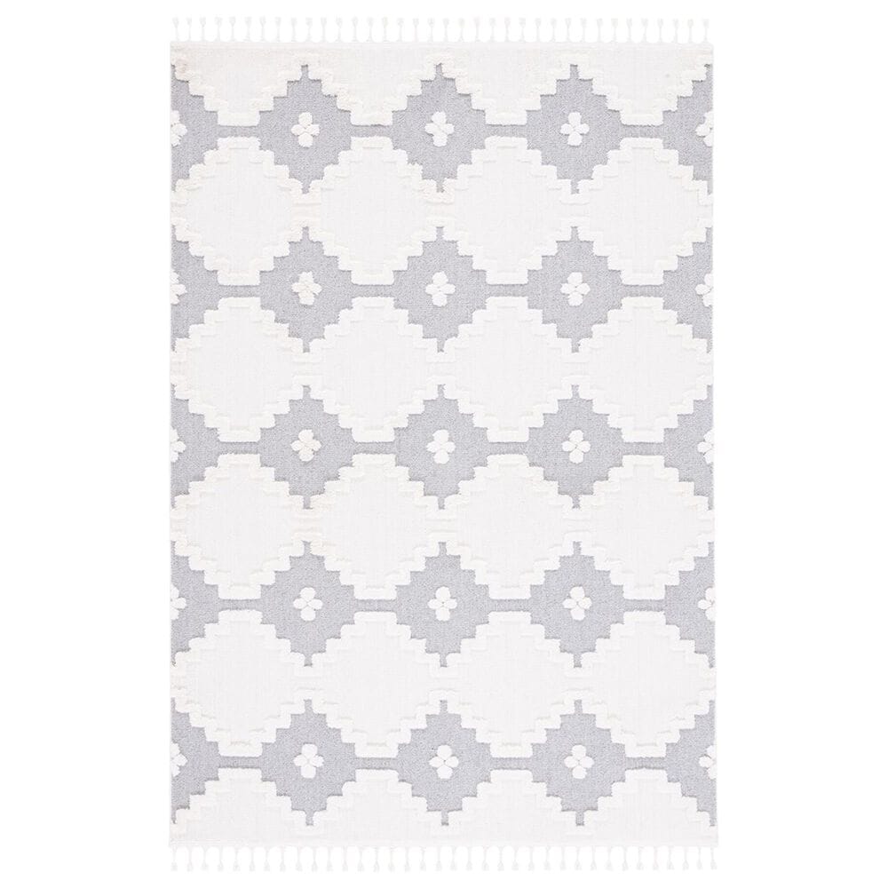 Safavieh Marrakesh MRK532B 8" x 10" Ivory and Grey Area Rug, , large