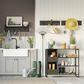 RiverRidge Home Afton 4-Hook Wall Shelf in Dark Weathered Woodgrain and Black, , large
