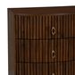 Linon Home Decor Chantel 3-Drawer Nightstand in Walnut, , large