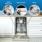 Danby 18" Built-In Dishwasher with Child Lock in White, , large