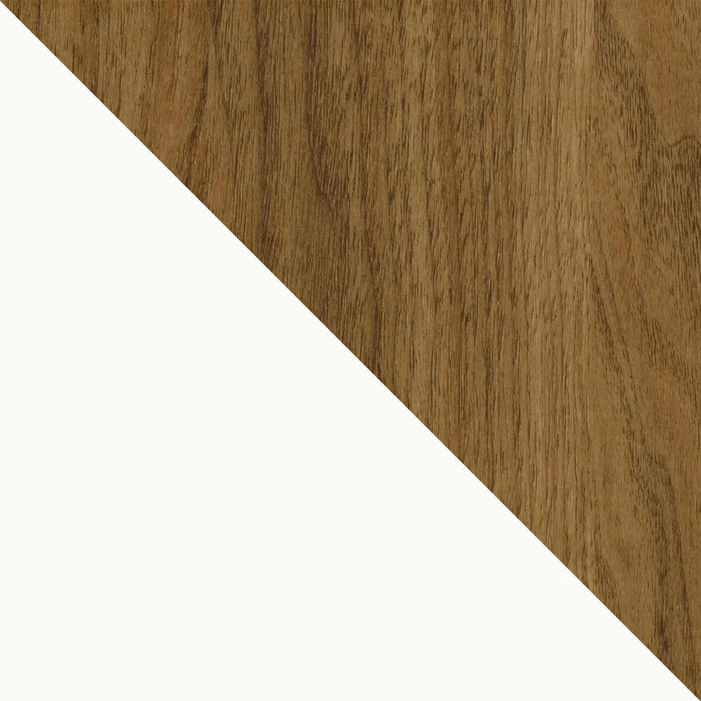 DHP Tallulah Plant Stand with White Stand in Danish Walnut, , large