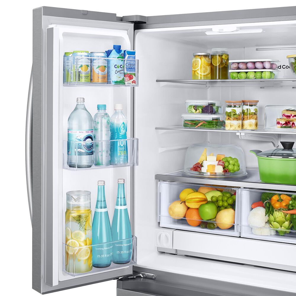 Samsung Bespoke AI 24.5 Cu. Ft. French Door Refrigerator in Fingerprint Resistant Stainless Steel, , large