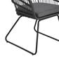 Hearth and Haven Terry Outdoor Dining Club Chair in Gray (Set of 2), , large