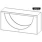 Fallridge Mezquite Sofa Table in Brown, , large