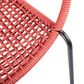 Hearth and Haven Quilla Stackable Dining Chair in Brick Red and Black (Set of 2), , large
