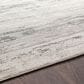 Surya Aisha 10" x 14" Gray, Charcoal, Light Gray and Off-White Area Rug, , large