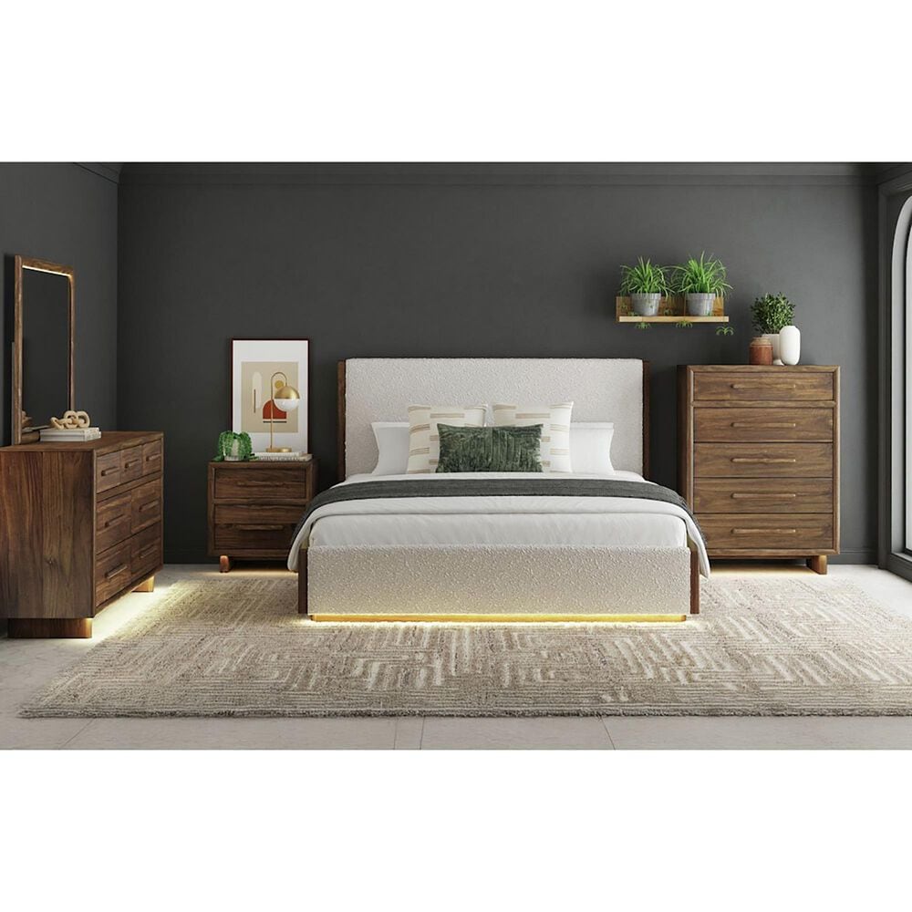 Mayberry Hill Brisbane 7-Drawer Dresser and Mirror in Brown, , large