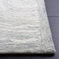 Safavieh Micro-Loop MLP382F 5" x 8" Gray and Ivory Area Rug, , large
