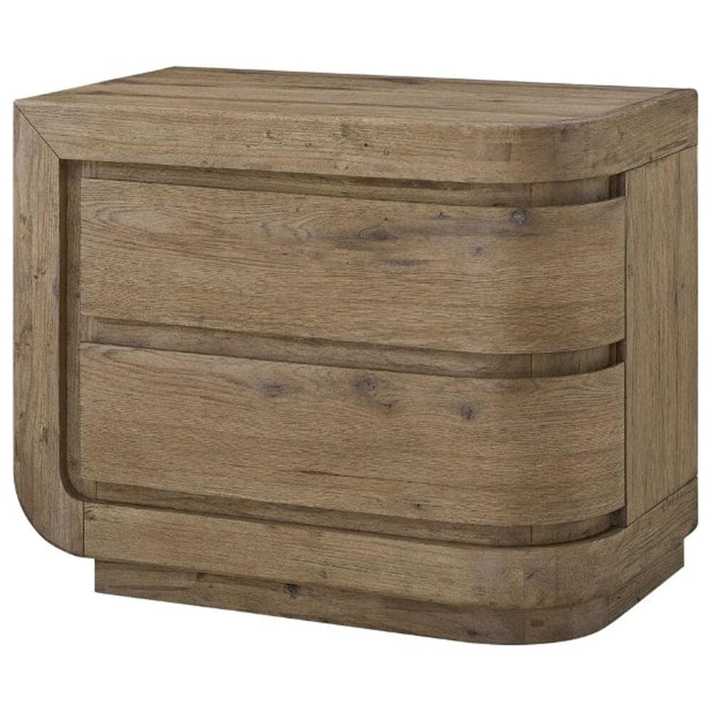 Sterling Timber Pagosa Curved Left Nightstand in Oak, , large