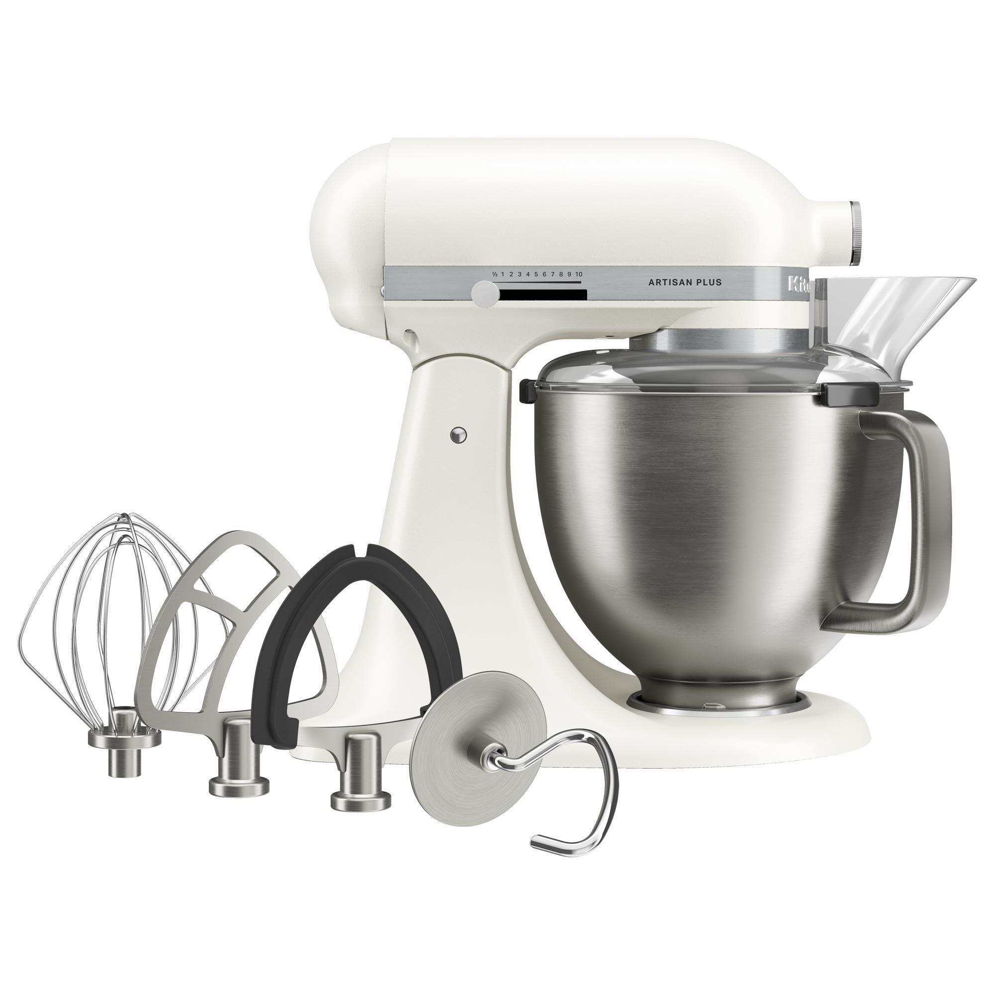KitchenAid Artisan Plus 5-Quart Stand Mixer in Porcelain White