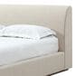 Urban Home Louis Queen Upholstered Platform Sleigh Bed in Natural Linen, , large