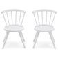 Delta Windsor 3-Piece Table and Chairs Set in Bianca White, , large