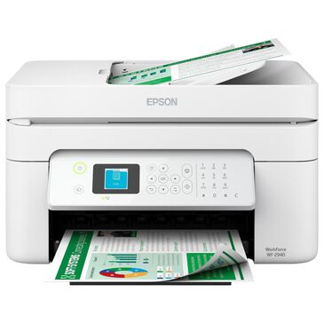 Epson WorkForce WF-2940 Wireless All-in-One Inkjet Printer in White, , large