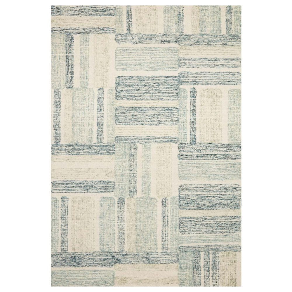 Loloi Milo MLO-04 2"6" x 7"6" Aqua/Denim Runner, , large