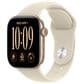 Apple Watch Series 12 (GPS) 42mm Light Gold Aluminum Case with Sand Sport Band - S/M and 2-Year AppleCare+, , large