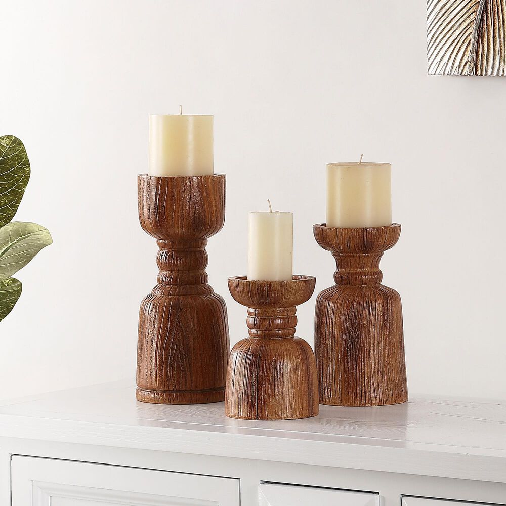Safavieh Rona Candle Holder in Brown &#40;Set of 3&#41;, , large