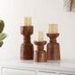 Safavieh Rona Candle Holder in Brown (Set of 3), , large