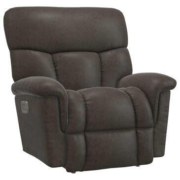 La-Z-Boy Mateo Power Rocking Recliner with Headrest and Lumbar in Charcoal, , large