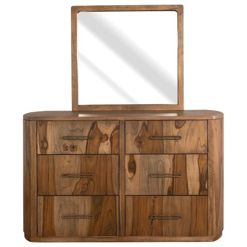 Fallridge Balam 5-Piece Queen Platform Bedroom Set in Natural Teak, , large